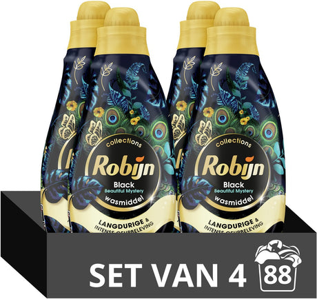 Détergent liquide Robijn petites collections puissantes - beau mystère - 4 x 22 lavages - pack économique