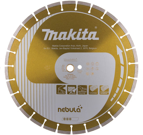 Disque à tronçonner diamanté Makita nébuleuse 400 x 25,40 x 10 mm - nébuleuse