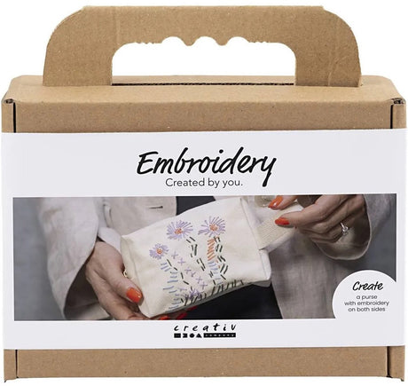 Société créative https : www.ccobby.nl mini-hobbyset-embroidery-make-up bag-cream-1-box