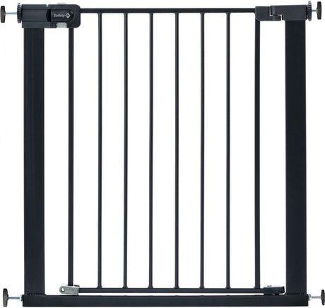 Barrière d'escalier Safety 1st à fermeture facile sans perçage - excl. rallonges - 73 à 80 cm - métal noir