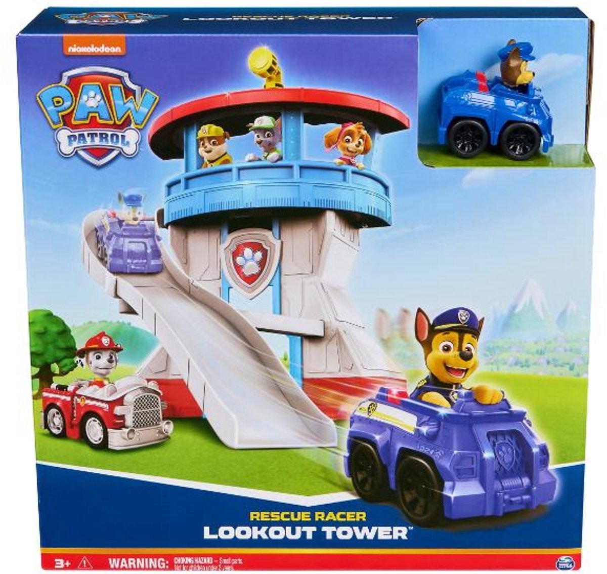 Tour de guet du coureur de sauvetage Spin Master Paw Patrol - Ensemble de jeu du quartier général