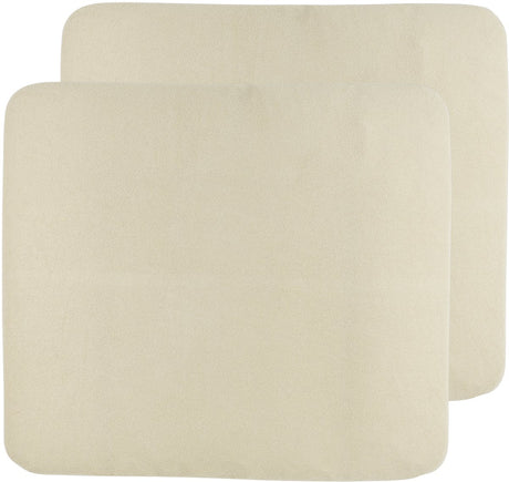 Housse de matelas à langer Meyco baby uni - paquet de 2 - tissu éponge - sable doux - 85x75cm
