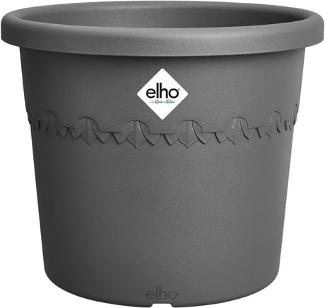 Elho algarve cilindro 35 - bloempot voor buiten - 100% gerecycled plastic - ø 34.5 x h 29 cm - antraciet