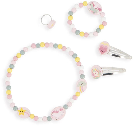 Janod - licorne - parure bijoux licorne - bijoux et pinces à cheveux