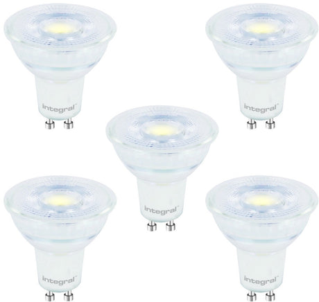 Pack intégral de 5 - spot LED gu10 - 3,6w - blanc neutre 4000k - dimmable