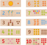 Tuiles numérotées pour puzzle en bois Bigjigs, 30 pcs.