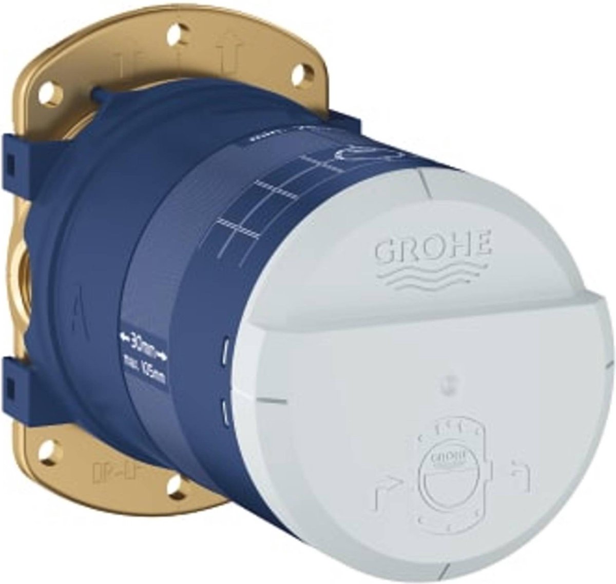 Robinet à encastrer Grohe pour douche à effet de pluie - boîtier à encastrer - 1 2 - universel - 26483000
