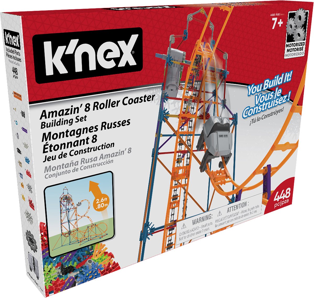 K'nex amazin' 8 montagnes russes ensemble