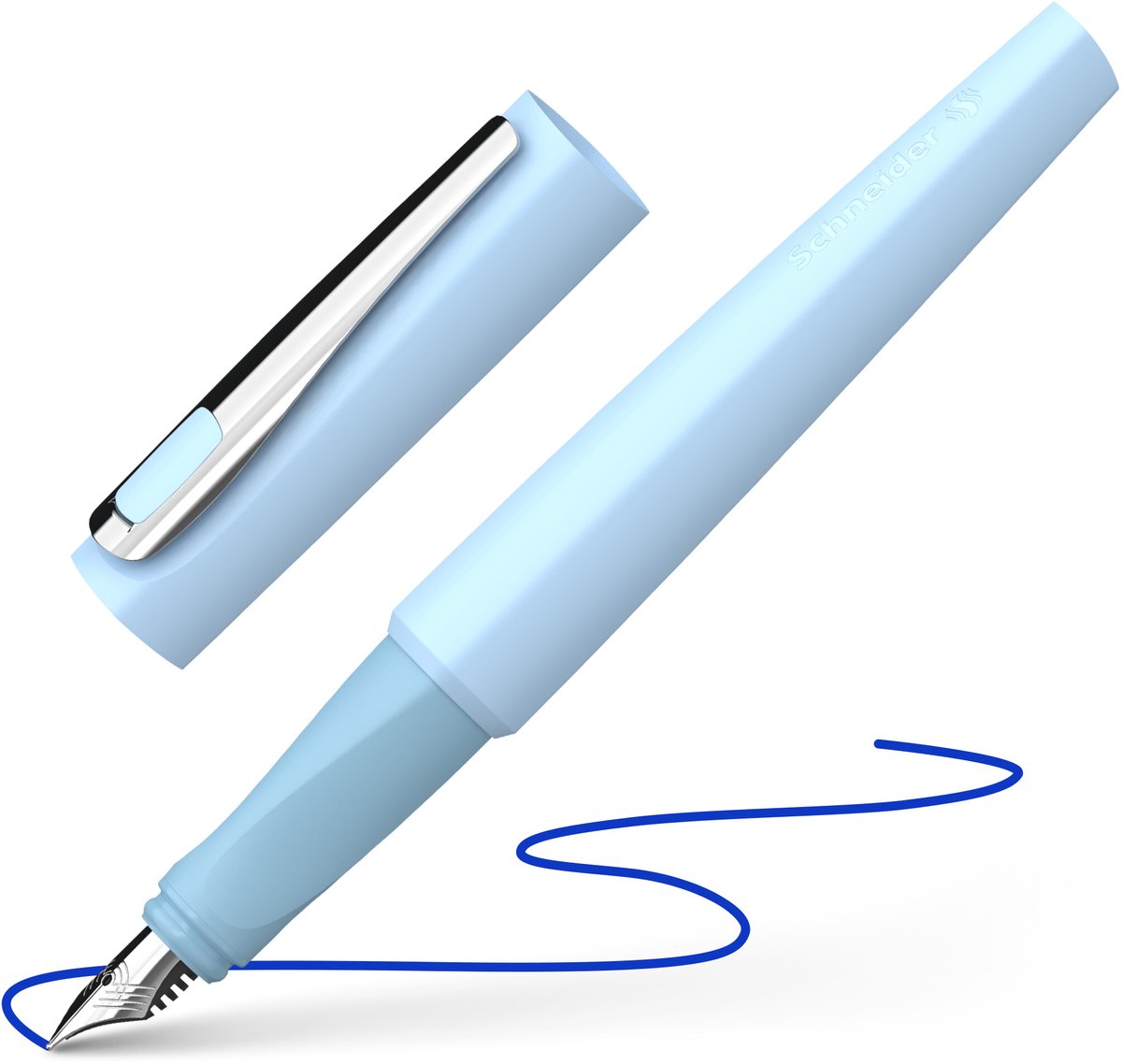 Schneider instruments d'écriture stylo plume Schneider - tomo - plume m - bleu glacier - s-168803