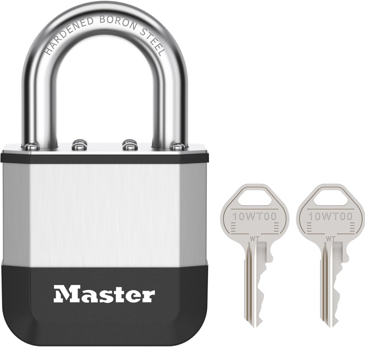 Masterlock Elite - Cadenas - 52 mm - Anse courte - Résistant aux intempéries - Anti-effraction - Serrure extérieure - Robuste - Avec 2 clés