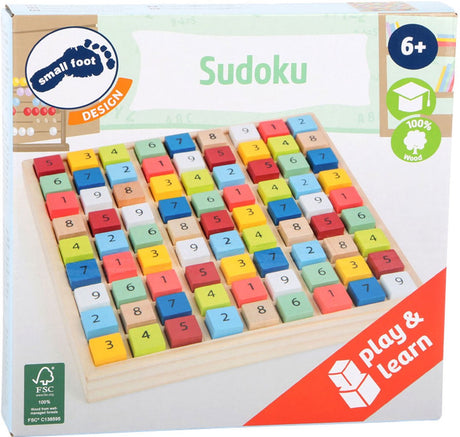 Petit pied - Couleur de jeu Sudoku en bois, 82dlg.