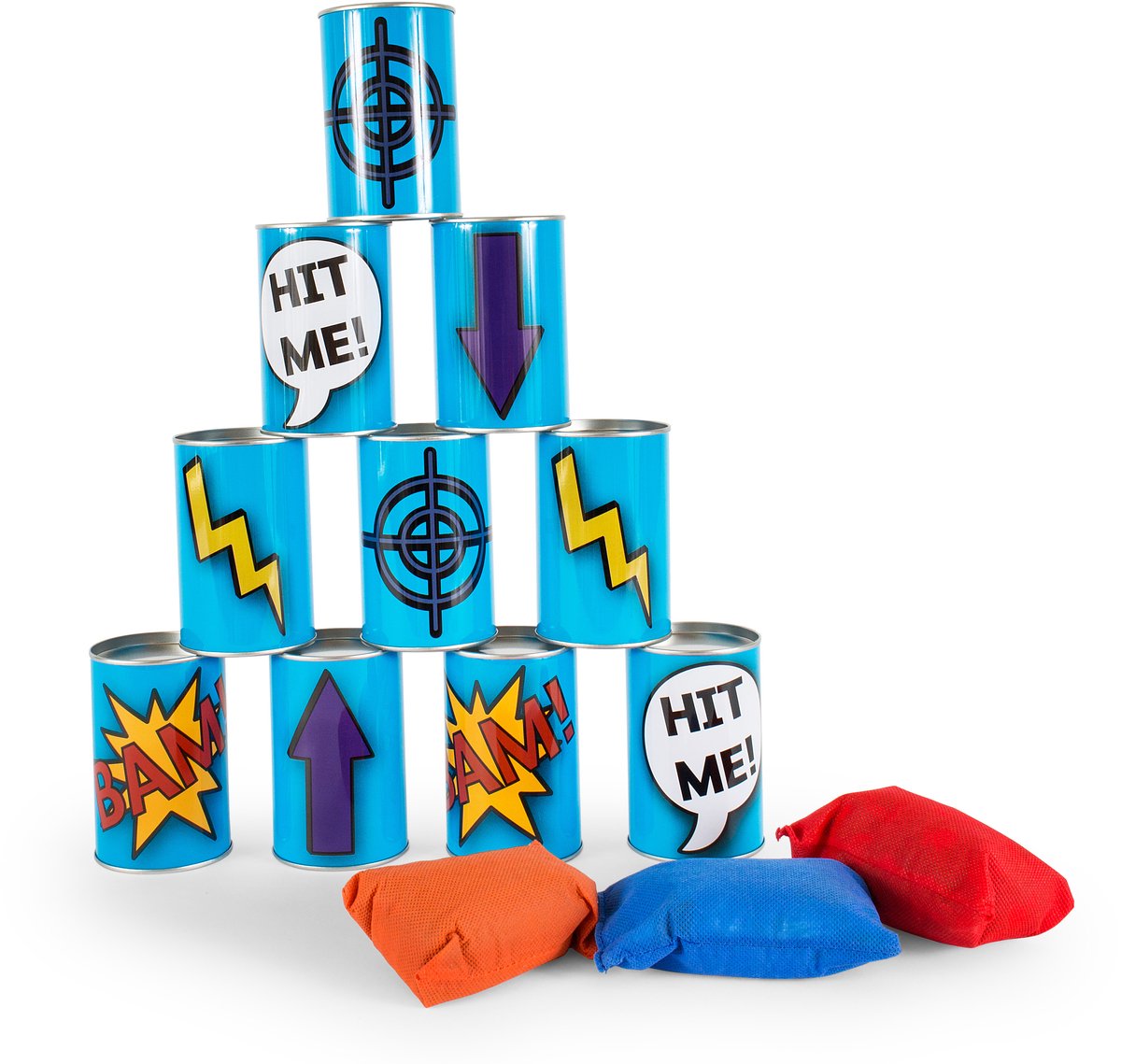 Bs Toys boîtes de conserve bleues, 13 pcs.
