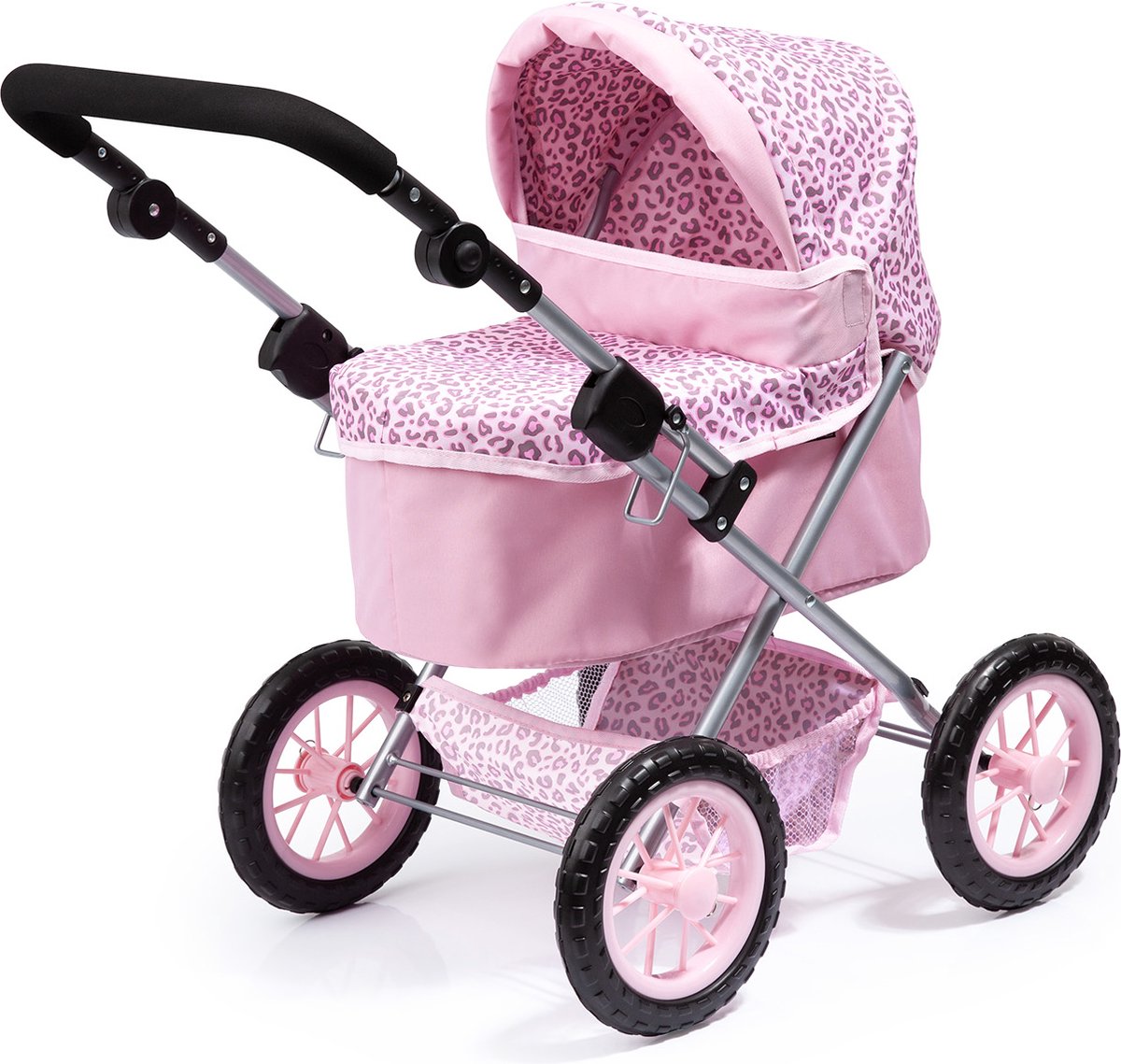 Bayer design - landau de poupée tendance - léopard rose