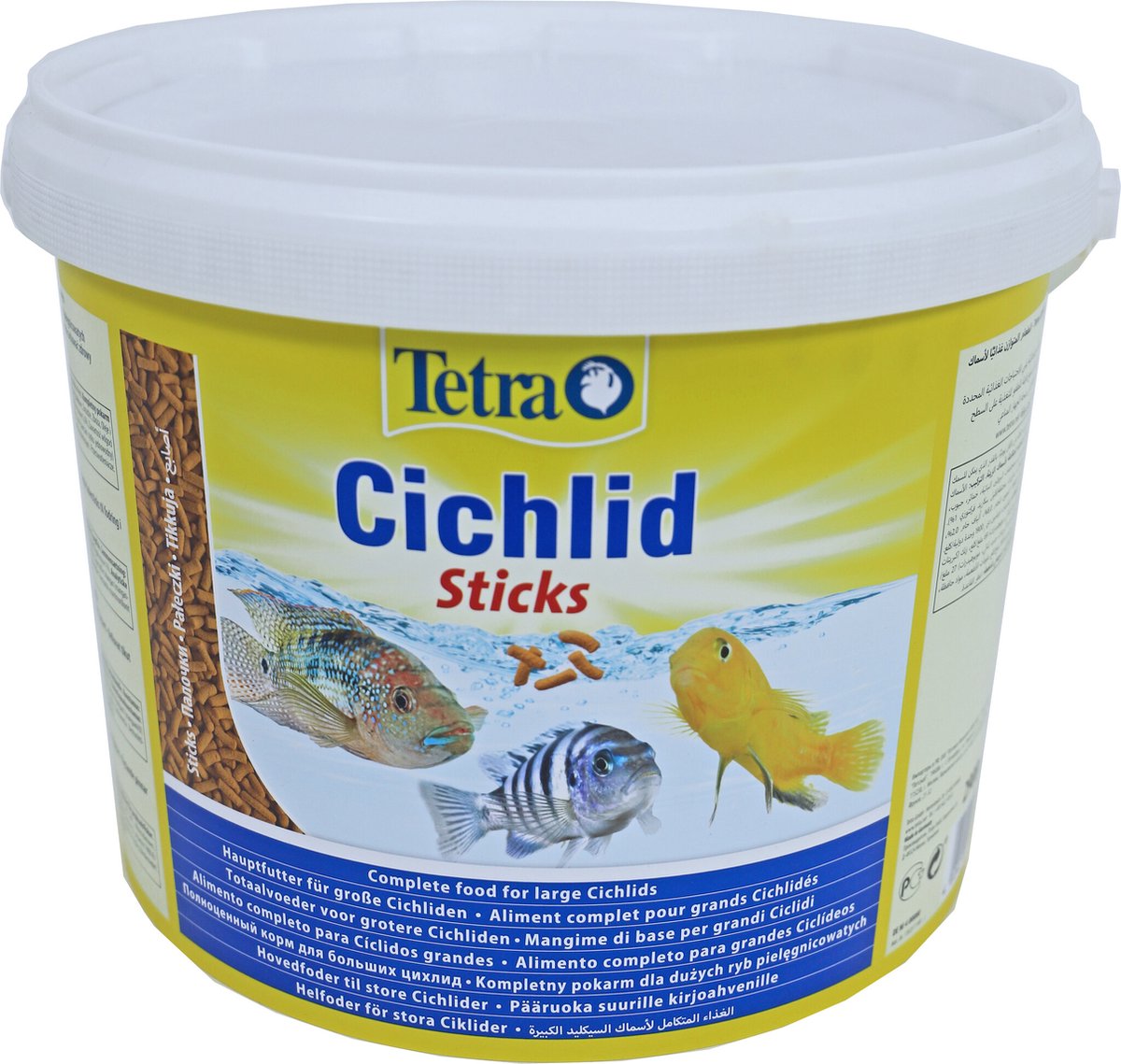 Seau de bâtonnets de cichlidés de nourriture pour poissons Tetra - 10 l