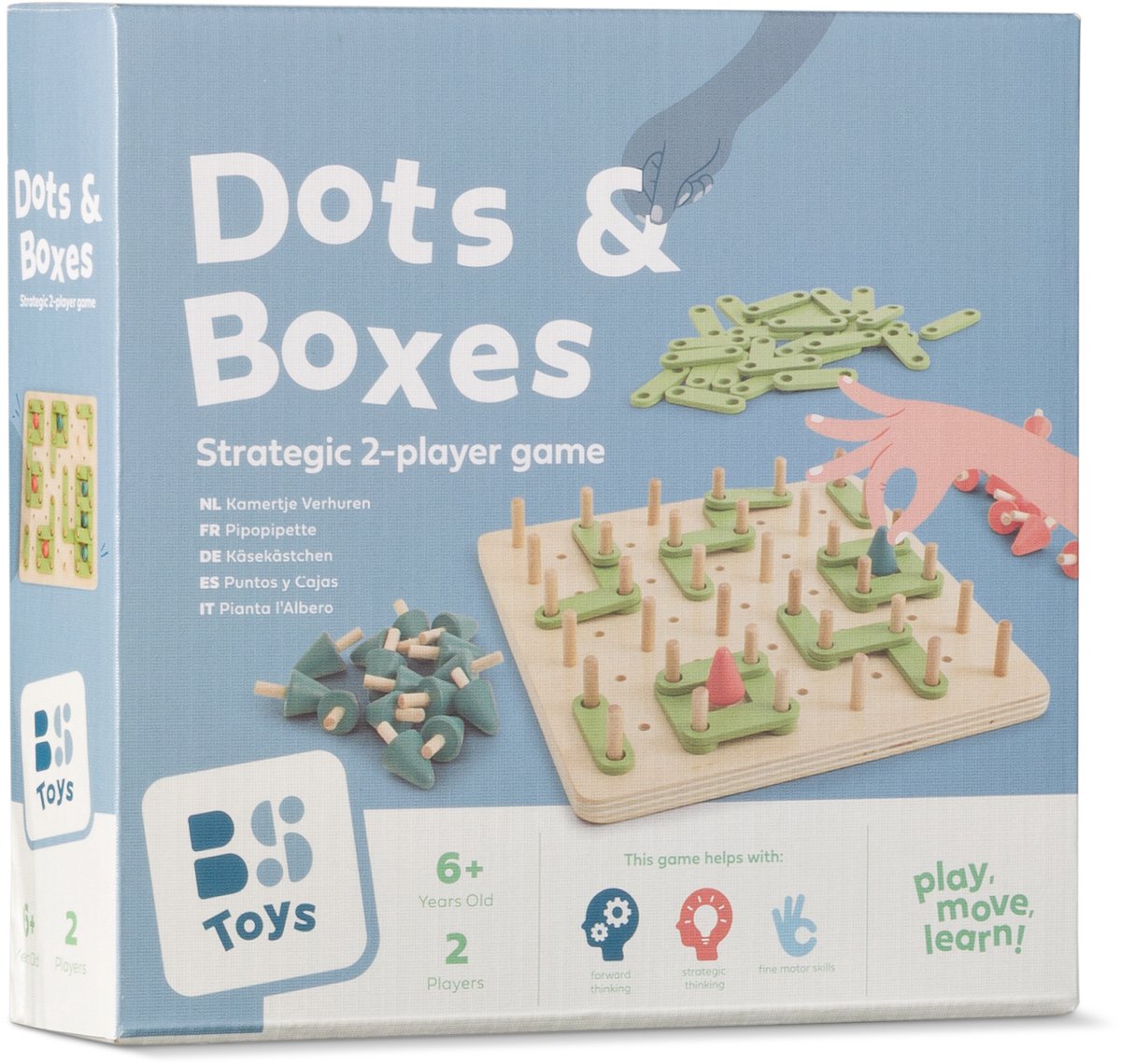 Bs jouets boîtes à points jeu en bois