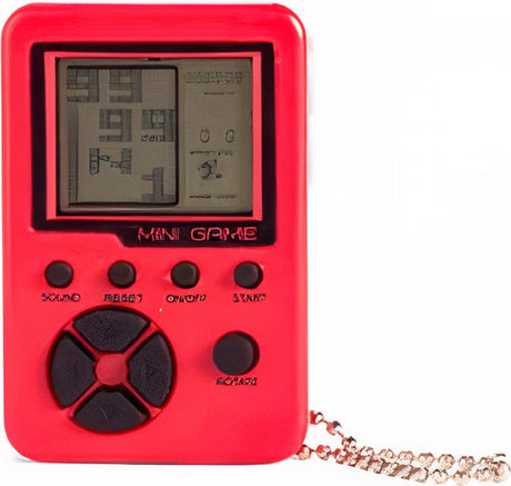 Kikkerland jeu d'arcade de poche abs silicone rouge