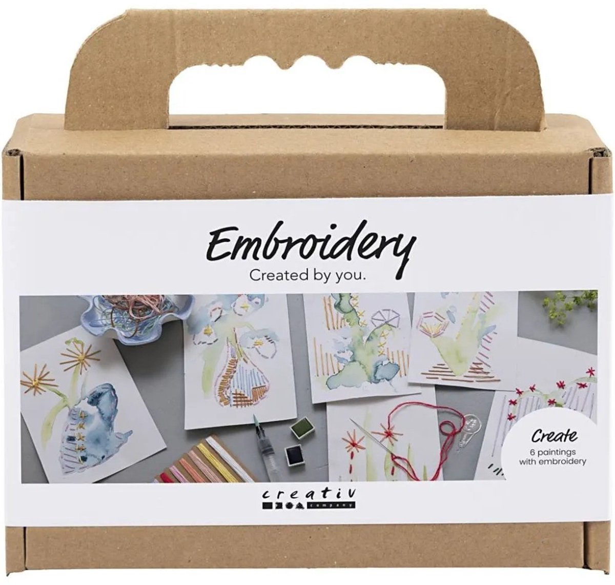 Société créative https : www.cchobby.nl mini-hobbyset-embroidery-paintings-with-embroidery-various-colors-1-box