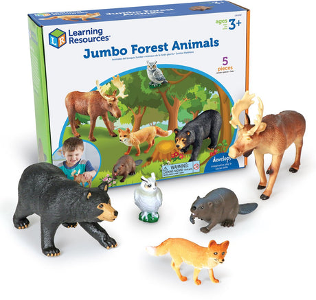 Ressources d'apprentissage sur les animaux de la forêt géants - 3+