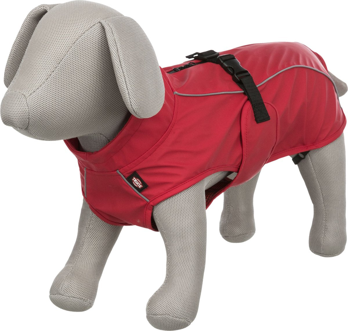 Trixie imperméable chien - vimy - rouge - longueur dos 80 - 5xl