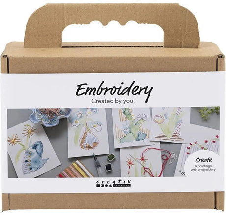 Société créative https : www.cchobby.nl mini-hobbyset-embroidery-paintings-with-embroidery-various-colors-1-box