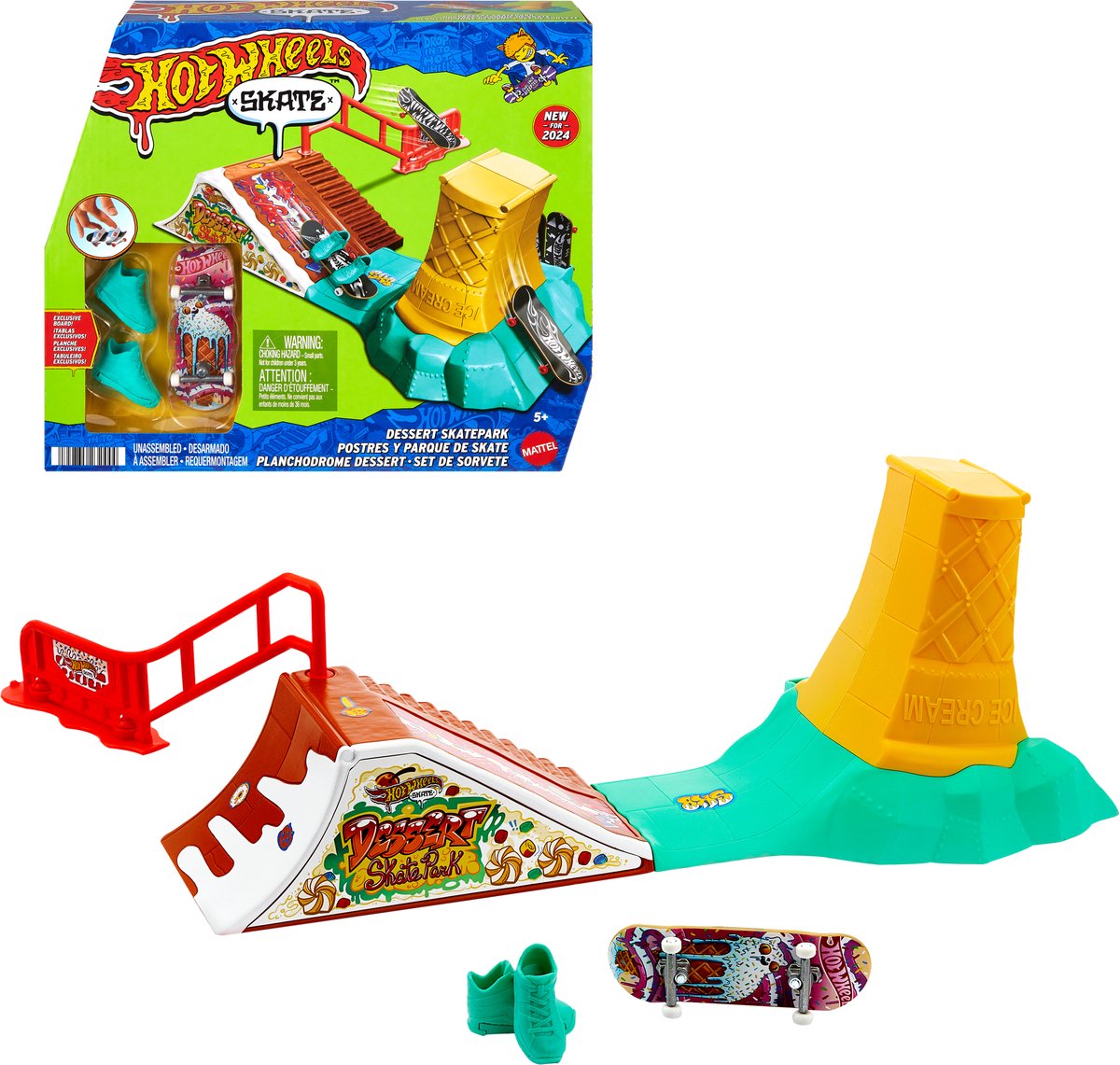 Hot Wheels Skate - Ensemble de jeu Skate Dessert Park