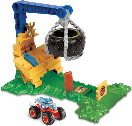 Monster Trucks Hot Wheels - Smashers d'arène - Défi de course de rhinomites
