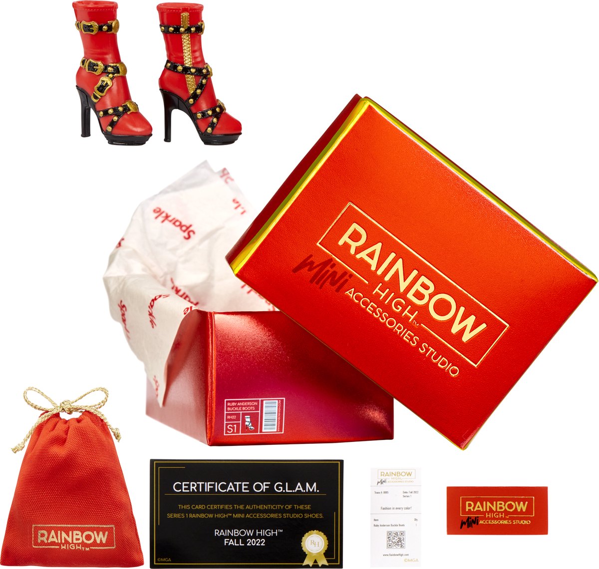 Rainbow high accessoires studio s1 - article surprise - vêtements de poupée (chaussures)