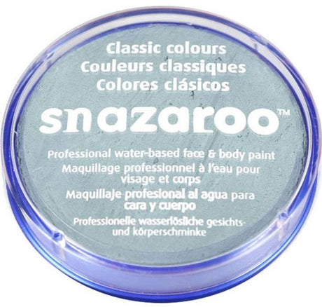 Snazaroo 1118222 - gris clair - 18 ml de peinture pour le visage aqua pour enfants et adultes