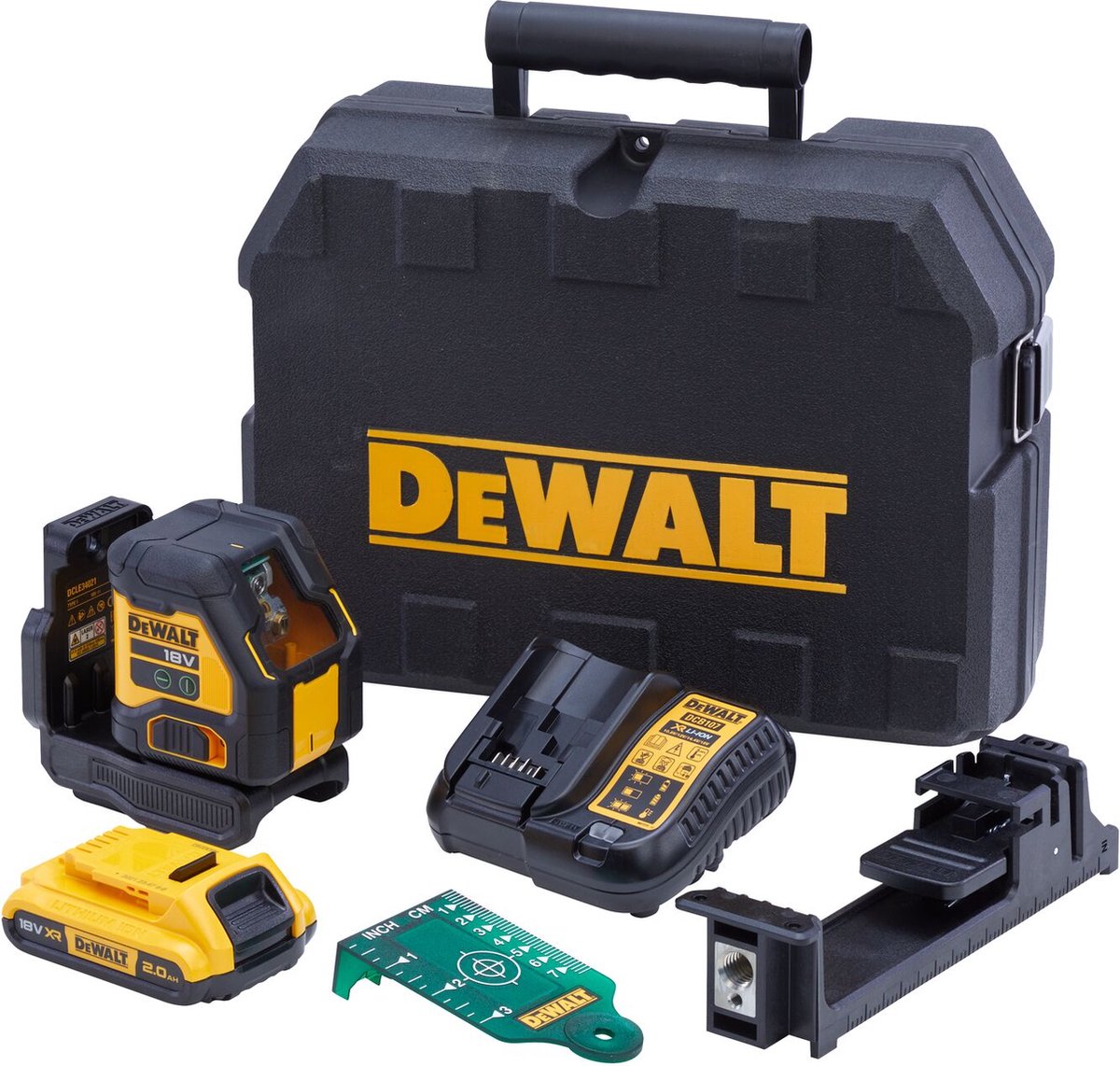 Dewalt dcle34021d1 batterie laser à lignes croisées vert 18v xr 2.0ah en tstak