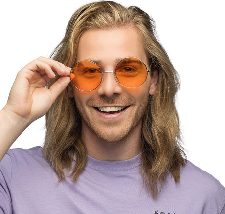 Boland lunettes de fête hippie xl orange