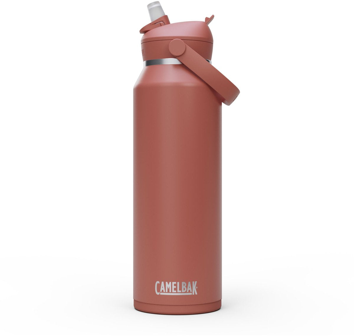 Camelbak thrive flip paille - isolée sous vide - gourde isolante en acier inoxydable - 1,2 l - rouge (sierra red)