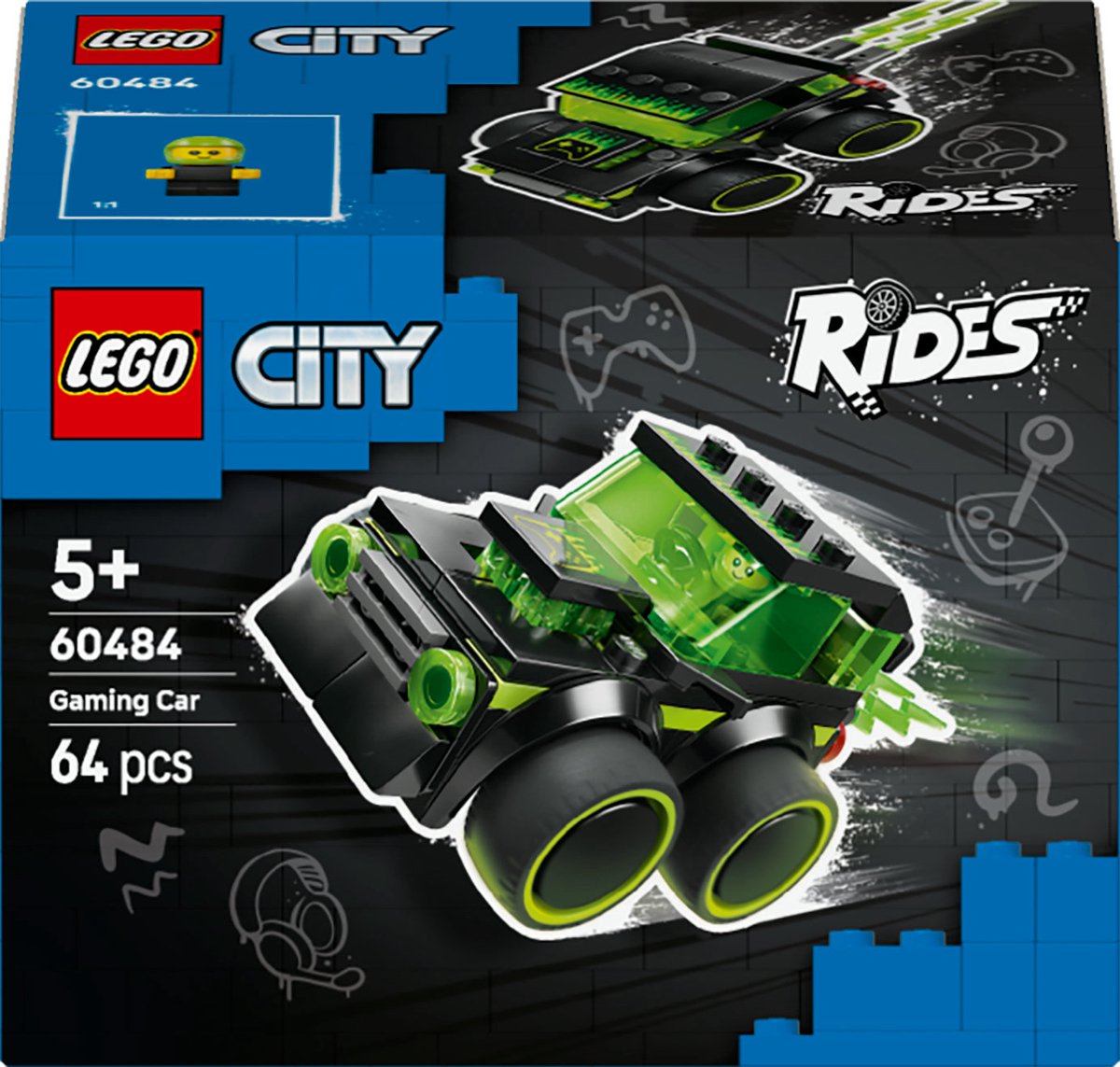 Lego city brick ride 60484 véhicules voiture de course de jeu | 2 pièces