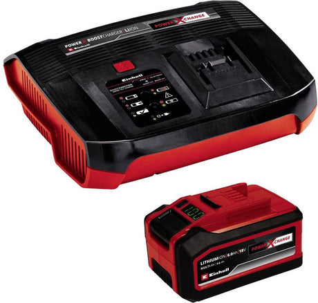 Kit de démarrage Einhell 18 V 4-6 Ah Power X-Change - 1 batterie 4-6 Ah et chargeur rapide - Universel pour toutes les machines Power X-Change