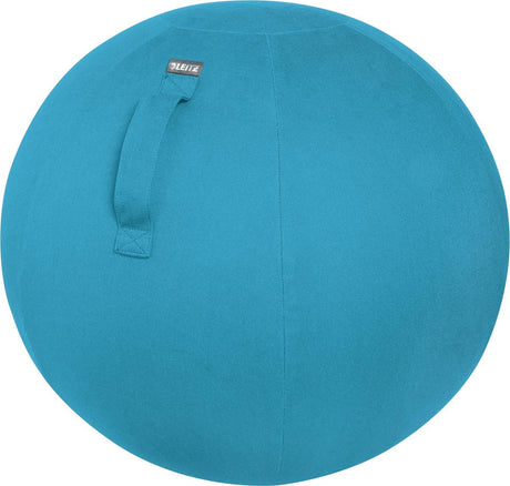 Ballon d'assise ergonomique actif Leitz ergo cosy - avec pompe à main - idéal pour le bureau à domicile - bleu serein