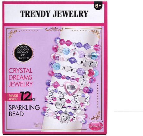 Parure de bijoux tendance perles scintillantes