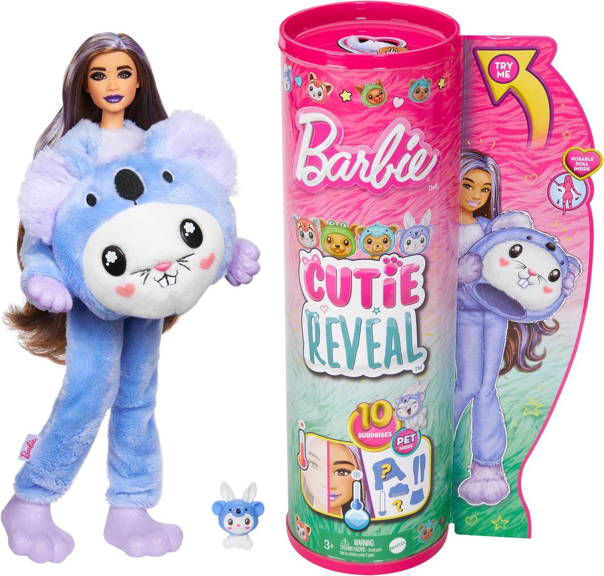Mattel Cutie Reveal avec le thème des costumes et 10 surprises