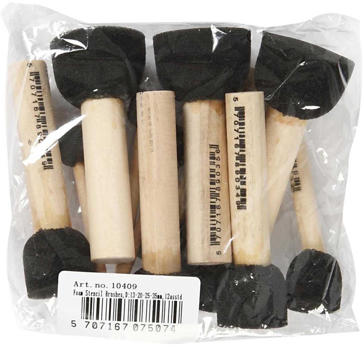 Société créative https : www.ccobby.nl foam-tamponeer-sticks-l-9-10-cm-d-13-20-25-35-mm-12-piece-1-box