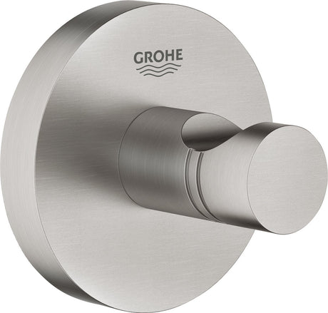 Crochet pour peignoir Grohe essentials - crochet pour serviette - métal - supersteel (acier inoxydable) - 40364dc1