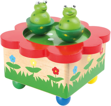 Small foot - grenouille boîte à musique en bois