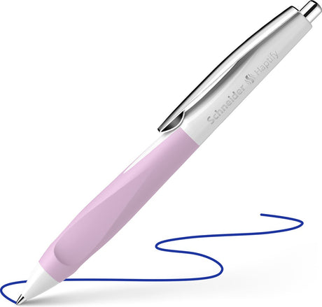 Schneider instruments d'écriture stylo à bille schneider - haptify - plume m - blanc-lavande - s-135328