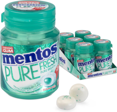Mentos gum pure fresh wintergreen - chewing-gum - sans sucre - 1x6 pièces