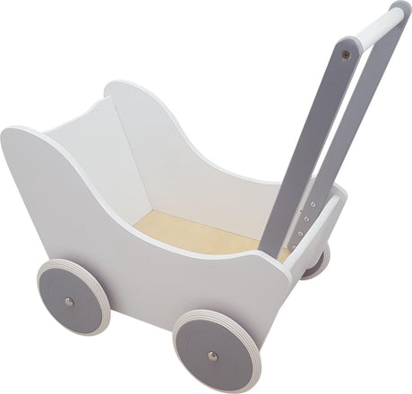 Landau de poupée Playwood blanc argent