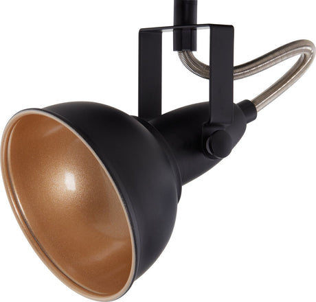 Briloner soft - ceiling spotlight - retro surface-mounted spotlight - black-gold - 2x E14 fitting - tiltable - metal - 30.4 cm