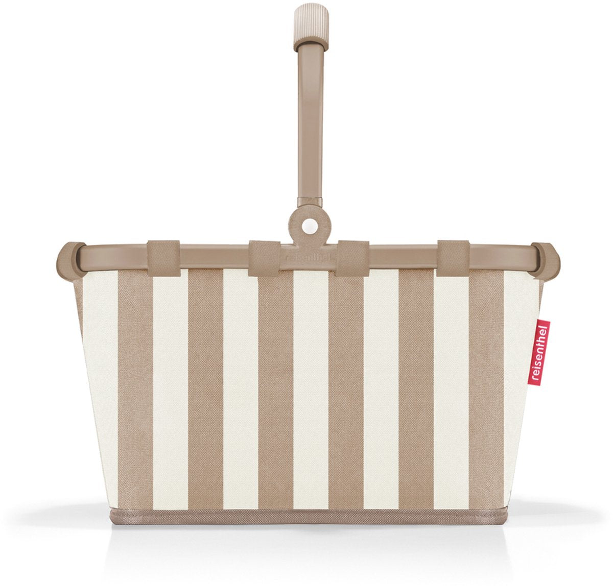 Reisenthel carrybag panier à provisions taille xs - 5l - summerstripes café sable