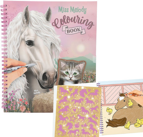 Depesche - miss melody kleurboek met pailletten