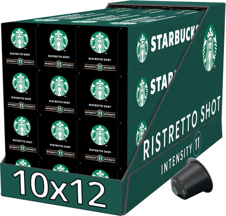 Starbucks by Nespresso capsules ristretto - 10 tasses à café x 12 boîtes