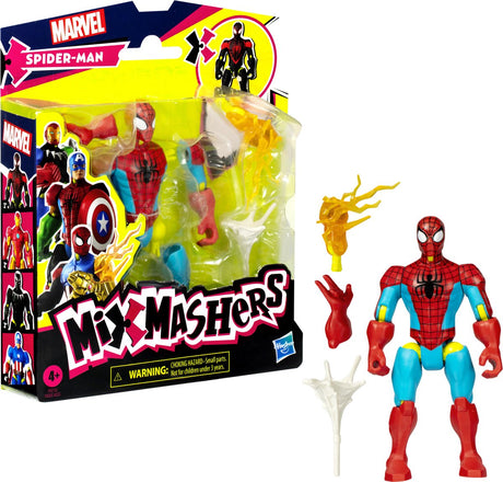 Figurine de base Spiderman Mixmashers | 2 pièces