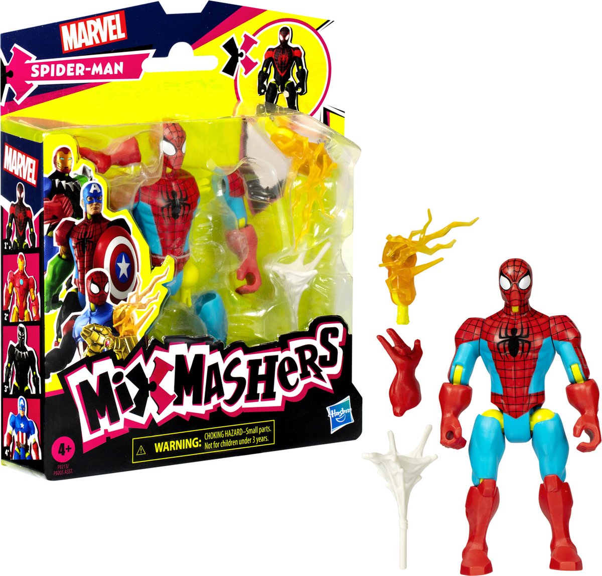 Hasbro mixmashers marvel spider-man - figurine mix match - 4+ ans