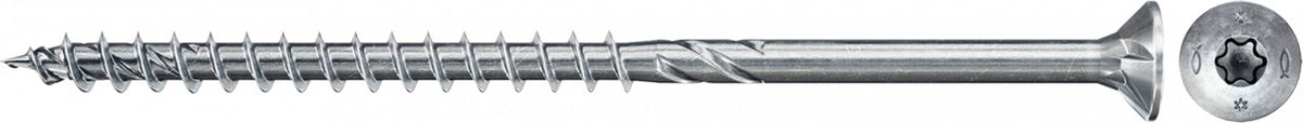 Vis pour panneaux d'aggloméré Fischer powerfast ii 3,5x35 tx tête fraisée filetage partiel galvanisé bleu (200)