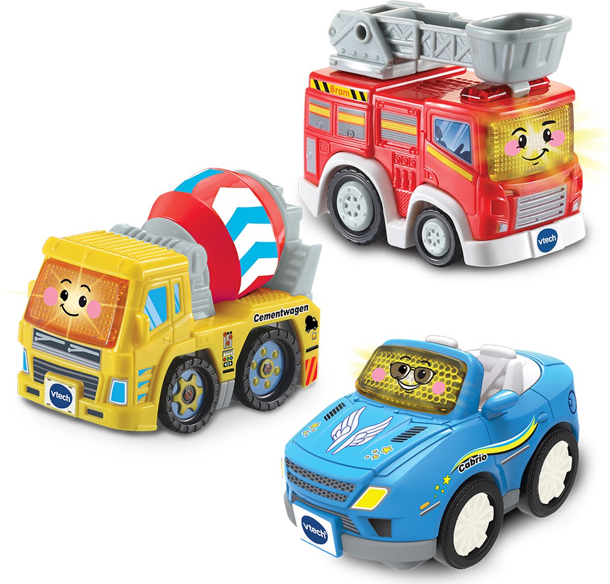 Pack trio de voitures Vtech Toot Toot - Collin, Sepp et Bram